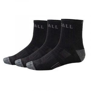 Tripack Calcetines Deportivos 3/4 iBall Negro 40-44