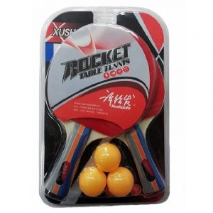 Paleta Tenis de Mesa Xushaofa Rocket 2 + Pelotas