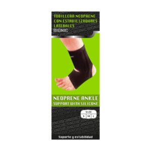 Tobillera Neoprene con Estabilizadores Laterales Bionic
