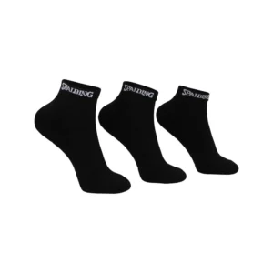 Tripack Calcetines Deportivos Cortos Spalding Negro