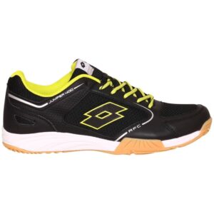 Zapatilla Voleibol Hombre Lotto Jumper 400 III Negro-Amarillo
