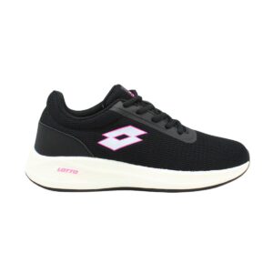 Zapatilla Running Mujer Lotto Challenge Negro-Fucsia J0682